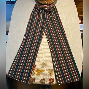 Express High Rise Wide Leg Striped Pants